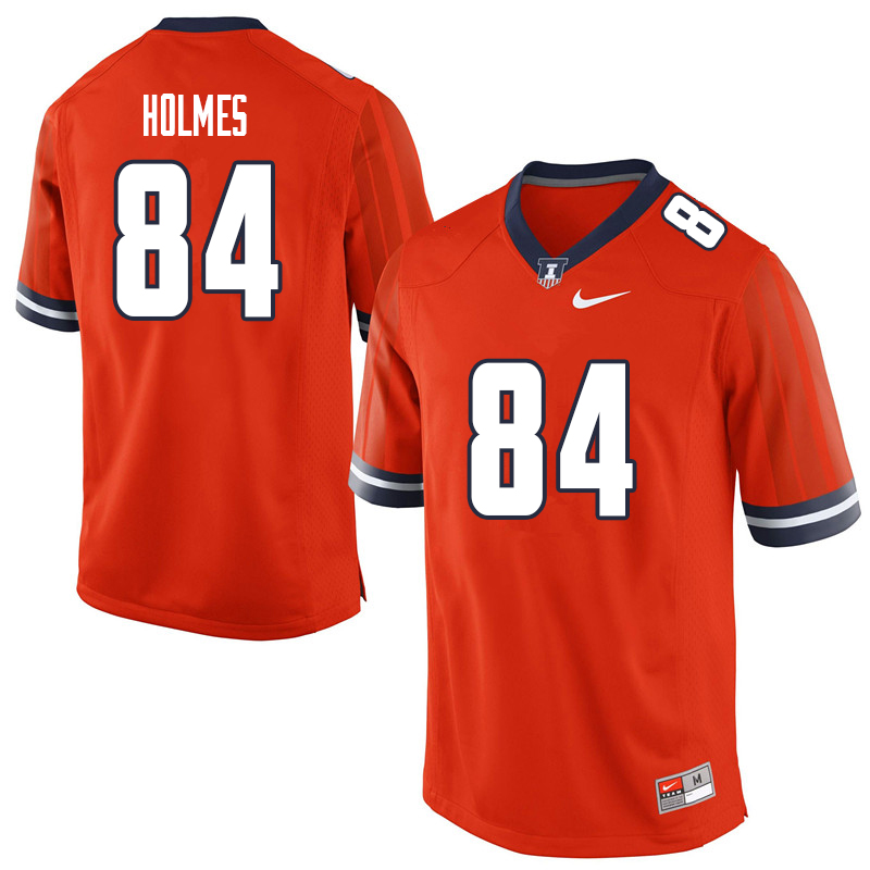 Men #84 Jordan Holmes Illinois Fighting Illini College Football Jerseys Sale-Orange